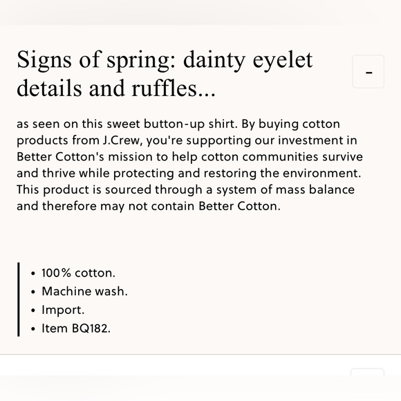 J.Crew Sezane vibes - Eyelet-Trim Button Up Shirt in Black, XS - Picture 4 of 4